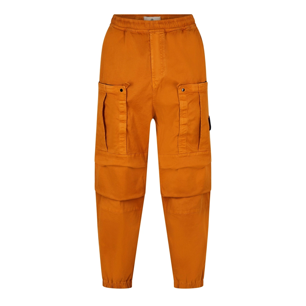 Stone Island Garment Dyed Old Effect Cargos - Rust V0113
